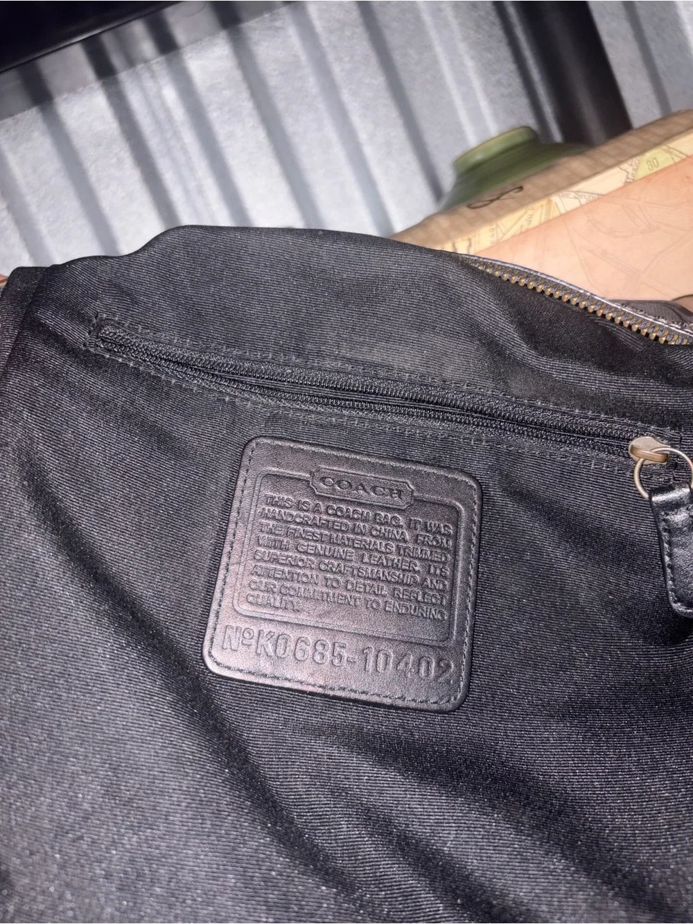 Coach Black Signature Canvas Crossbody Bag